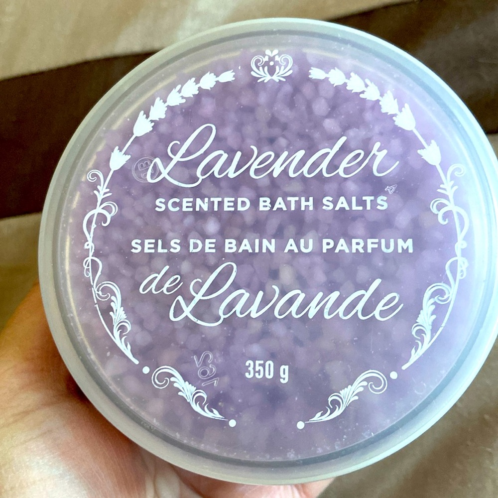 Lavender scented bath salts